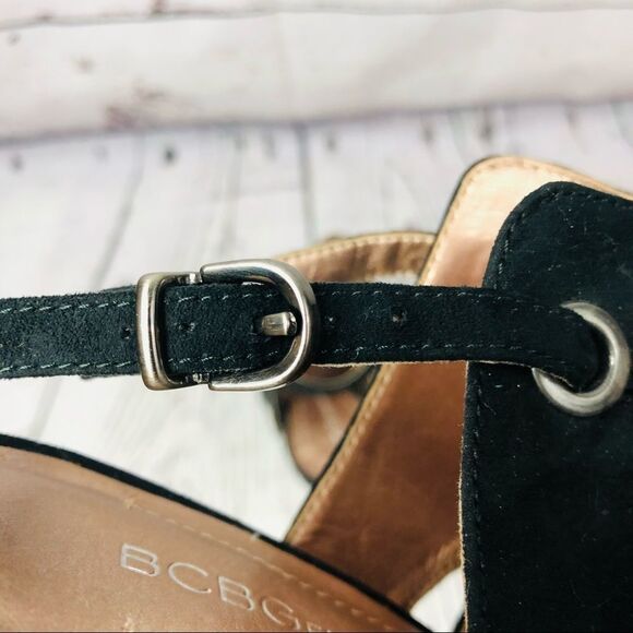 BCBGeneration Jazzmina Black Party Cut Out Heels Shoes 8 - Picture 9 of 12